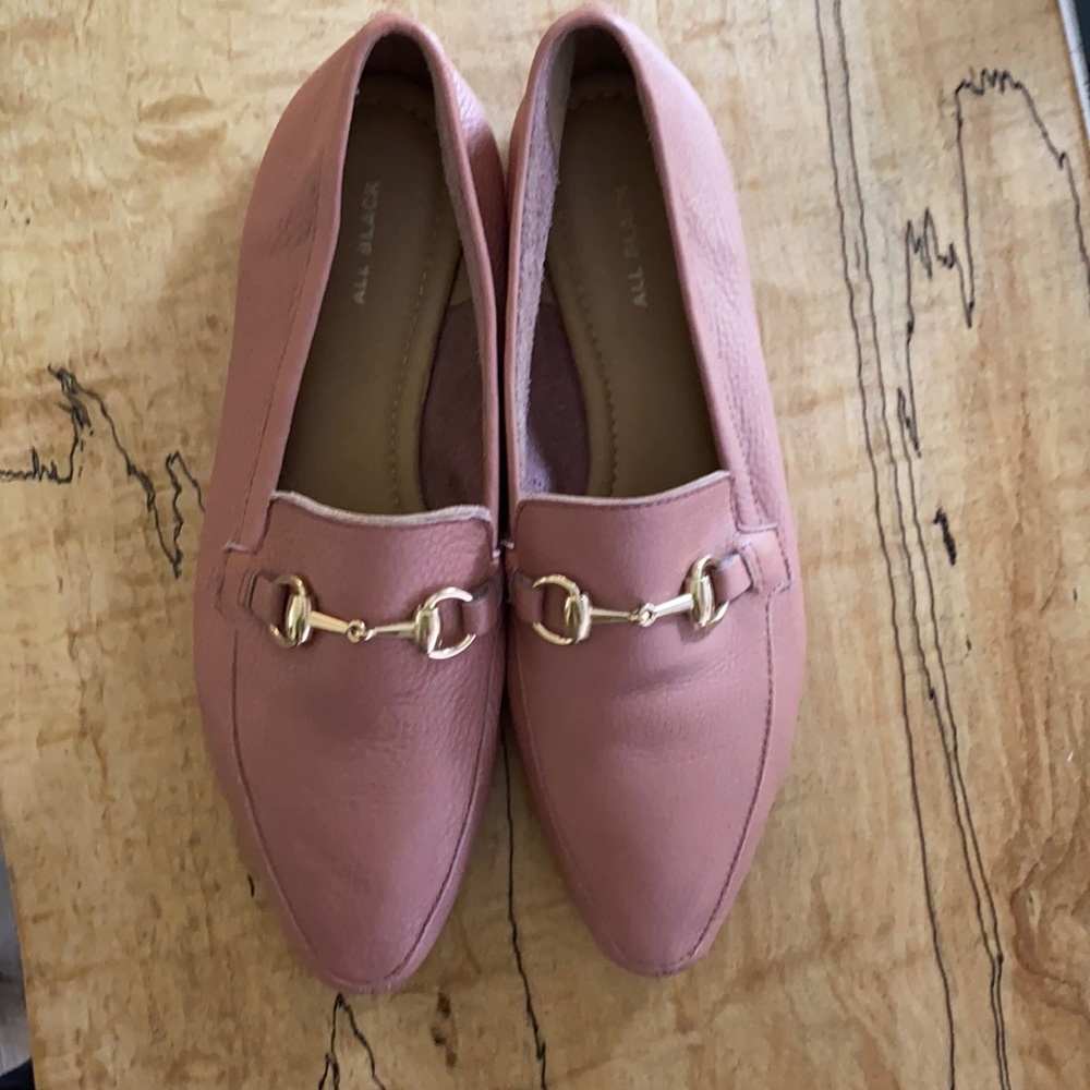 All BLACK Link Loafer 38.5/ 8.5-9